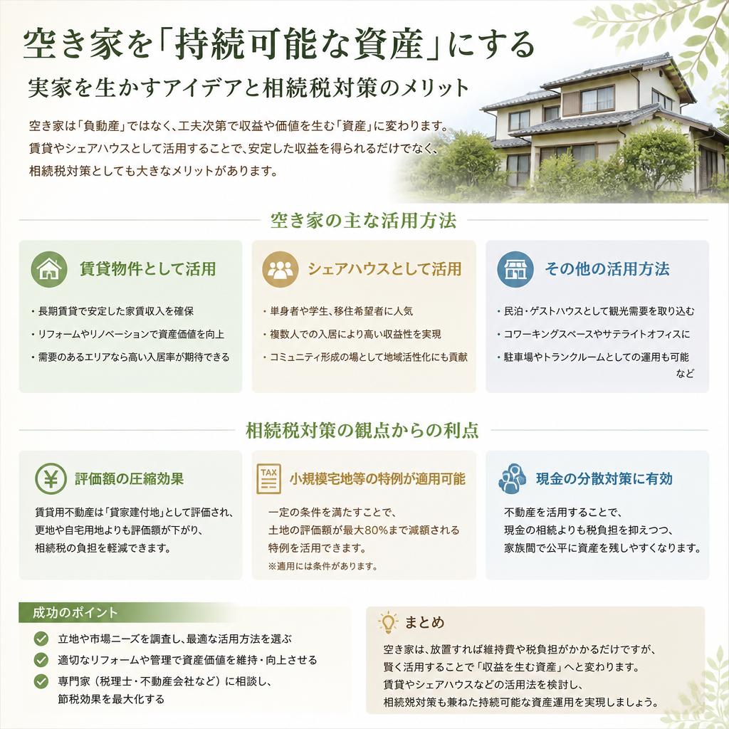 空き家を活用するメリット