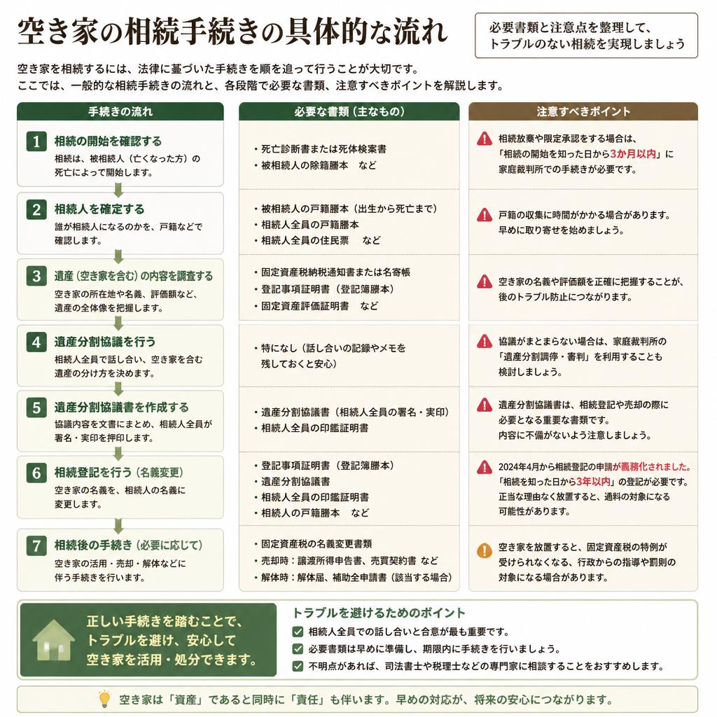 手続きの流れと注意点
