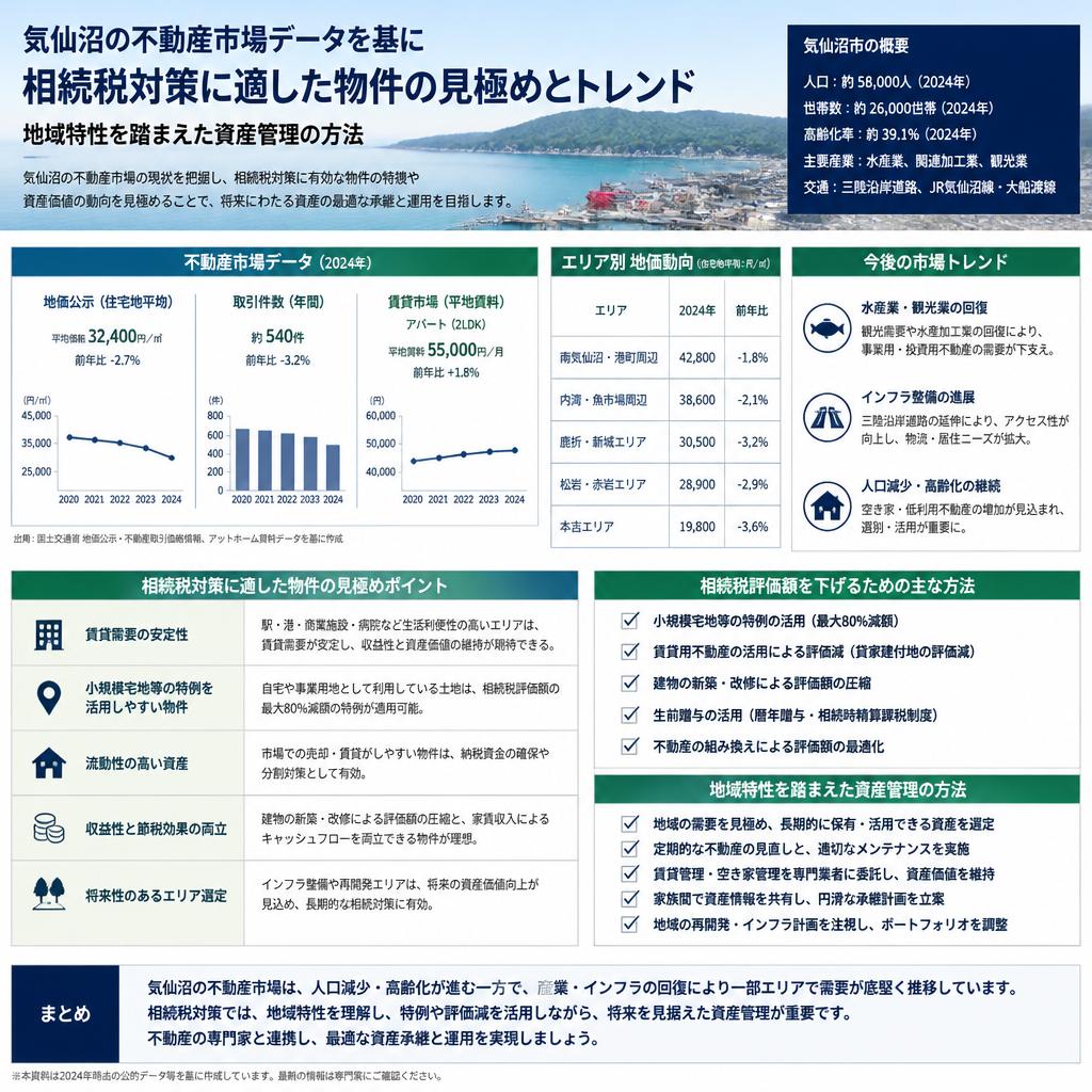 気仙沼エリアの不動産市場の現状